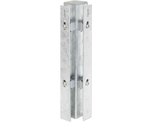 Poteau métallique pour construction de clôture