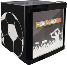 Mini-réfrigérateur Hornbach avec motif de football et représentation de fans