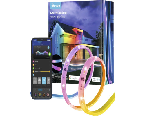 Govee Outdoor Strip Light Pro mit Smartphone-App zur Steuerung von Aussenleuchten