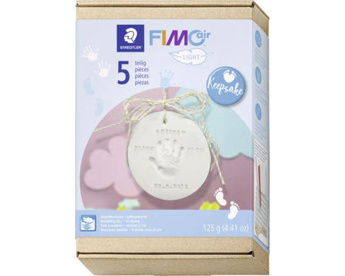 Set Staedtler Fimo Air Light pour créer des souvenirs de bébé, 5 pièces