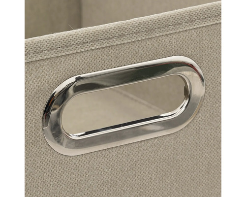 Vue détaillée d'une boîte de rangement avec poignée