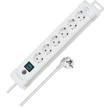 Bloc multiprise avec six prises et interrupteur