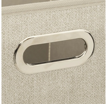 Vue détaillée d'une boîte de rangement avec poignée