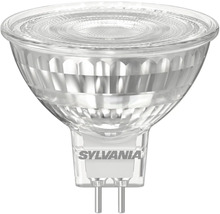 Ampoule LED à réflecteur transparente Sylvania avec culot à broches en verre.