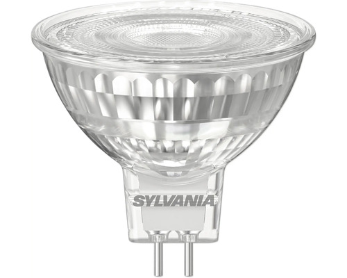 Lampe LED à réflecteur Sylvania GU5.3 MR16 en verre avec réflecteur à facettes