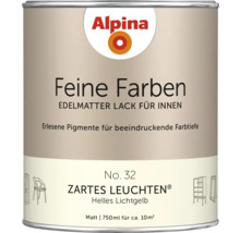 Boîte de laque Alpina Feine Farben, laque extra-mate pour l'intérieur, 750 ml