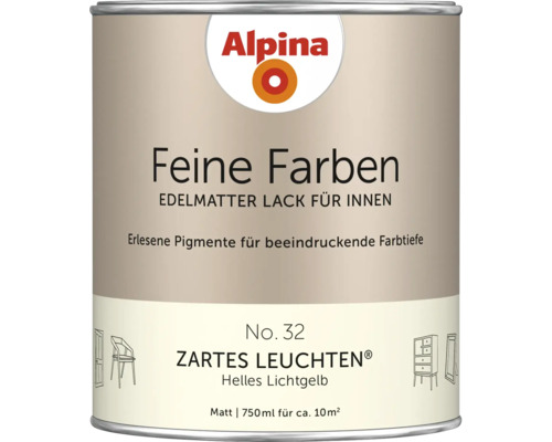 Alpina Feine Farben Lackdose, edelmatter Lack für Innen, 750 ml