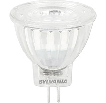 Ampoule LED Sylvania GU4 à réflecteur en verre transparent.