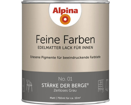 Alpina Feine Farben Lackdose, edelmatt für Innenräume, Farbton Stärke der Berge