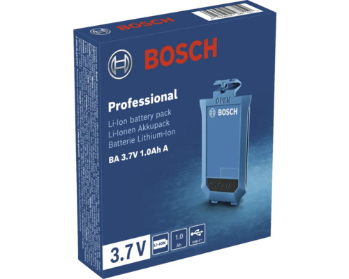 Bosch Professional Li-Ionen Akkupack 3,7 Volt 1,0 Amperestunde