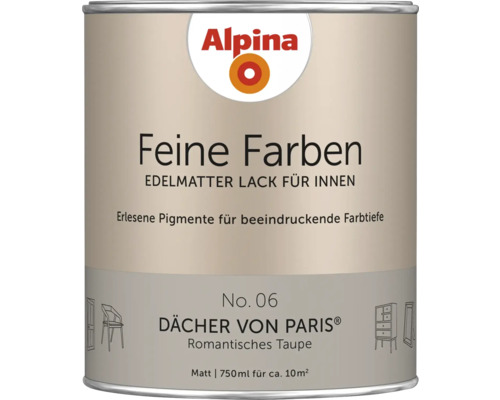 Alpina Feine Farben Lack Dächer von Paris, 750 ml Dose