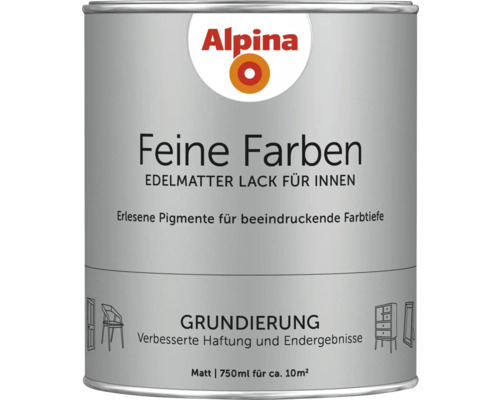 Alpina Feine Farben Lack Grundierung 750 ml Alpina Feine Farben Lack für Innen, 750 ml Dose
