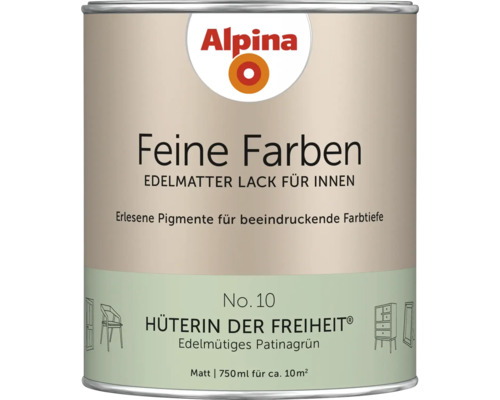 Alpina Feine Farben Lackdose für Innen, Edelmütiges Patinagrün