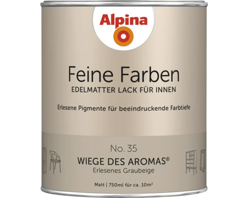 Alpina Feine Farben Lackdose, edelmatter Lack für Innen, 750 ml