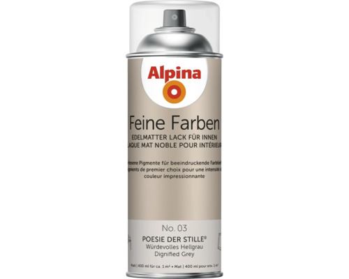 Alpina Feine Farben Laque en aérosol Gris Dignifié
