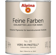 Alpina Feine Farben Lack, edelmatt, Inhalt 750 ml, geeignet für Innenräume