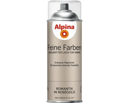 Alpina Feine Farben Lackspray Romantik in Roségold, 400ml, für den Innenbereich