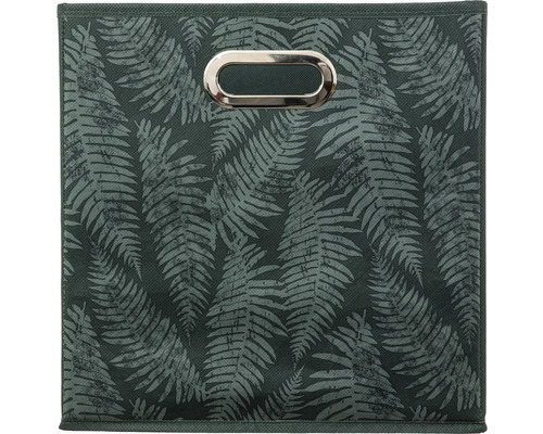 Boîte de rangement avec motif de fougère et poignée