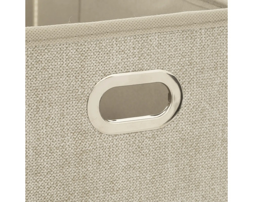 Vue détaillée d'une boîte de rangement avec poignée