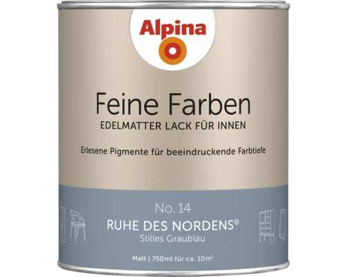 Alpina Feine Farben Lackdose, edelmatter Lack für Innenräume, 750 ml