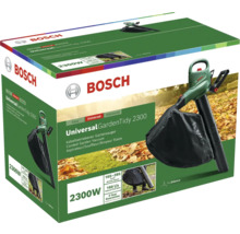 Verpackung des Universal GardenTidy 2300 von Bosch, einem kabelbetriebenen Gartensauger
