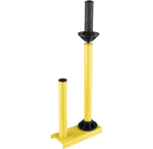 Abroller für Stretchfolie aus Metall mit Kunststoffgriffen