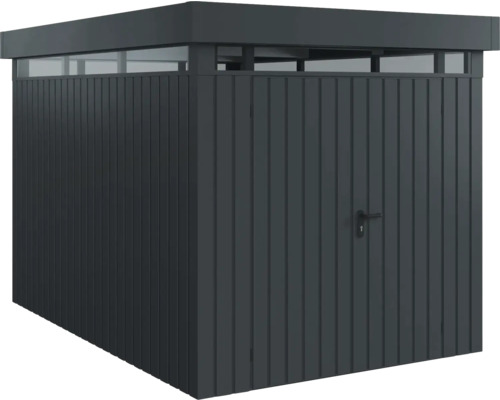 Abri de jardin en métal avec porte et lanterneau