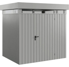 Geräteschrank aus Metall mit Tür und Oberlicht