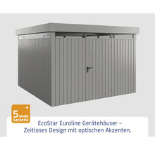 EcoStar Euroline Gerätehaus mit Tür und fünf Jahre Garantie