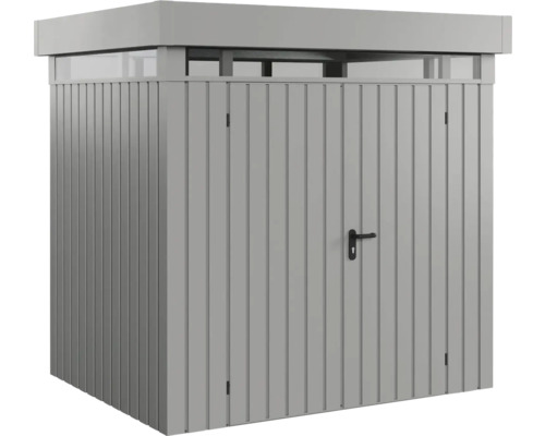 Geräteschuppen aus Metall mit Tür