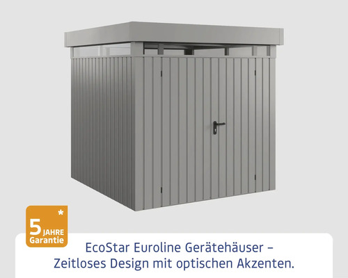 Abri de jardin EcoStar Euroline avec porte et garantie de cinq ans