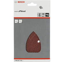 Bosch Expert for Wood Schleifblatt, Körnung 80, 5 Stück