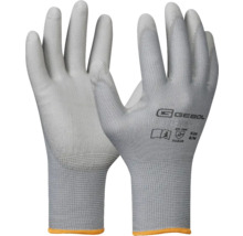 Détail de deux gants en tricot fin Gebol