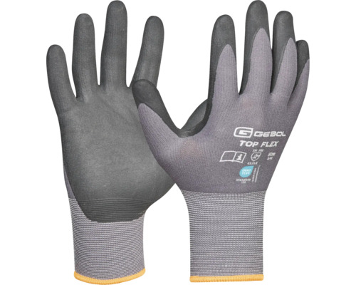 Gants de travail gris Gebol Top Flex