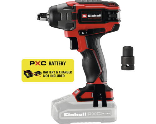 Clé à chocs sans fil Einhell avec le logo Einhell. Batterie et chargeur non inclus.