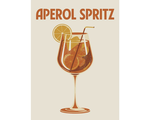 Aperol Spritz Getränk mit Orangenscheiben im Glas