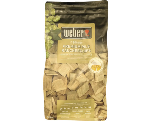 Weber Premium Pils copeaux de fumage en emballage