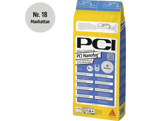 Mortier joint flexible PCI Nanofug pour toutes largeurs de joints et tous revêtements céramiques, Manhattan