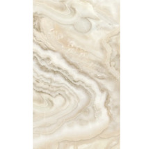 Gros plan d'un carreau de marbre beige avec des motifs tourbillonnants