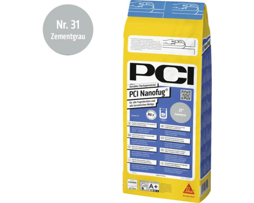 Mortier joint flexible PCI Nanofug gris ciment 31
