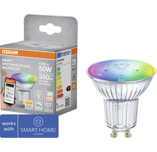Osram Smart+ LED-Leuchtmittel PAR16 50 GU10 Multicolor und Verpackung