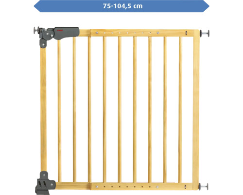 Barrière de sécurité en bois, largeur de 75 à 104,5 cm