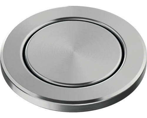 Système de vidage Blanco PushControl III acier inoxydable 210670 Bouton d'évier rond en métal