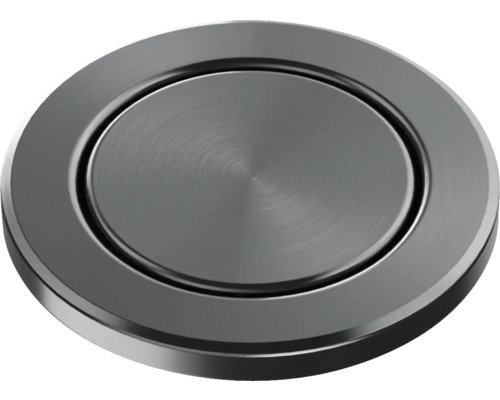 Système de vidage Blanco PushControl III satin dark steel 210676 Insert métallique rond