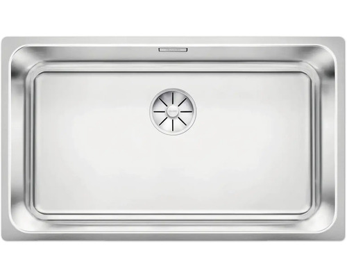 Évier en acier inoxydable avec garniture d'écoulement