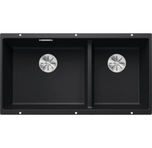 Spüle mit zwei Becken aus Stein