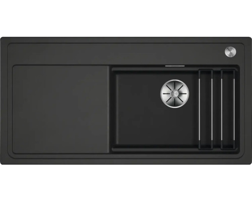 Spüle aus Silgranit mit Abtropffläche und Zubehör