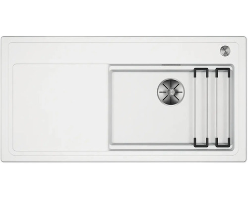 Spülbecken mit Abtropffläche und Zubehör