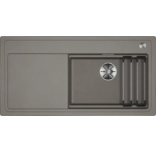 Évier avec égouttoir, lavabo et panier à vaisselle