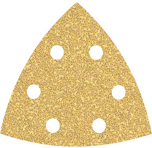 Papier abrasif triangulaire avec trous pour l'aspiration de la poussière